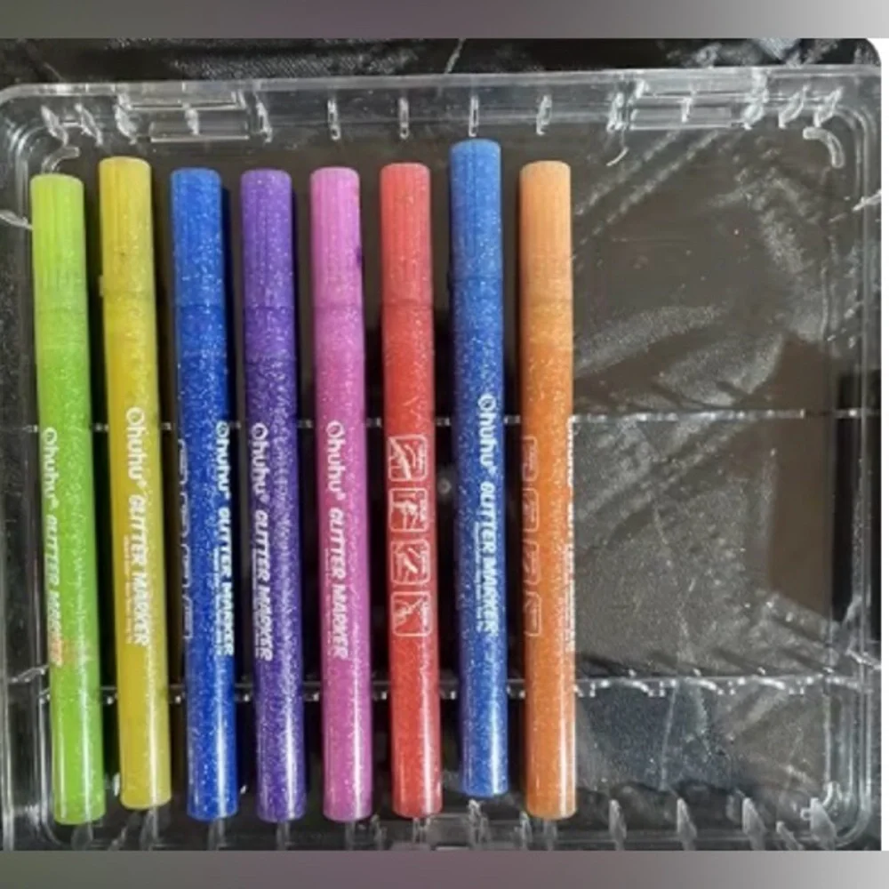 Shuttle Art Stackable Clear Marker Case - 3 layers, 36 marker slots.  Like new.